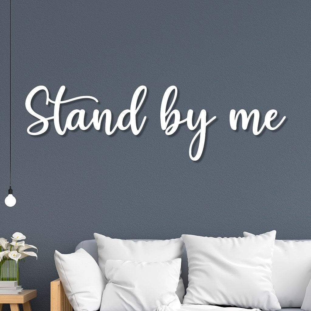 Letreiro De Parede Em Mdf Stand By Me
