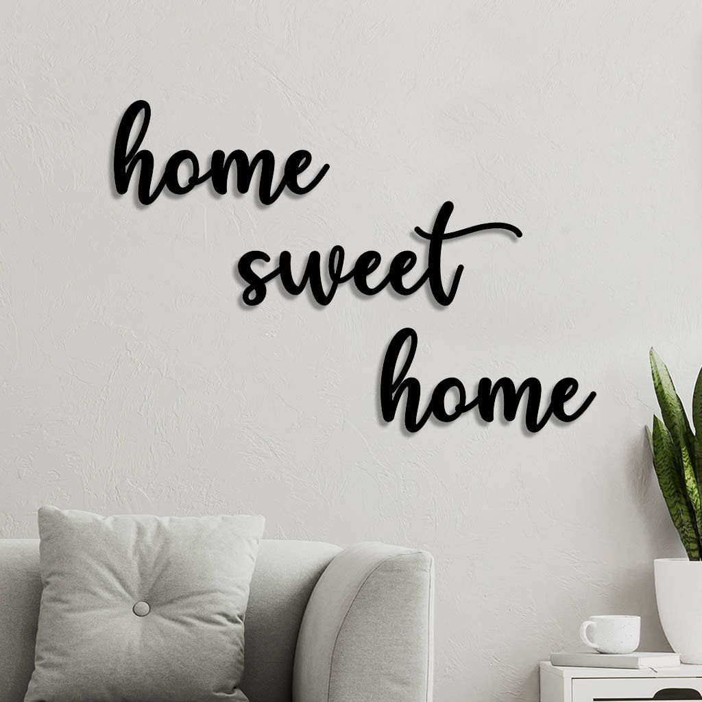 Letreiro De Parede Em Mdf Home Sweet Home