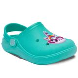 Sandalia Babuche Feminino Infantil Menina Chinelo Leve 12.31 Cor:verde,tamanho:21/22