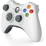 Controlador Sem Fio Para Xbox 360, 2.4ghz Gamepad Joystick Controller Remote Para Xbox 360 S Console &amp, Pc Windows 7,8,10 (branco)