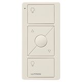 Lutron 3-button Com Controle Remoto De Pico Aumentado/inferior Para O Interruptor De Dimmer Smart Sem Fio Caseta, Pj2-3brl-la-l01r, Amêndoa