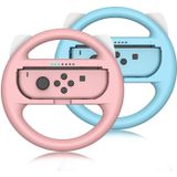 Volante Switch Para Nintendo Switch Joycon Controller, 2 Pack Family Racing Steering Wheel Switch Controller Para Mario Kart 8 Deluxe (pink&amp,blue)