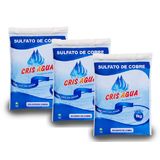 Kit 5 Sulfatos De Cobre Cris Água 1kg Para Piscinas