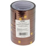 Fita Termica Sublimacao Kapton 10mm X 33m - Pacote C/ 15 Unidades - Pc / 15