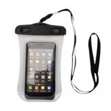 Capa Bolsa Impermeável 2 Travas Telefone Móvel Tablet Câmera Fotográfica - Preto