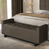 Recamier Banco Baú Quarto Mirk 150cm Suede Pavia