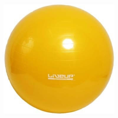 Bola Pilates Yoga Fitball Liveup - 75cm - Amarelo
