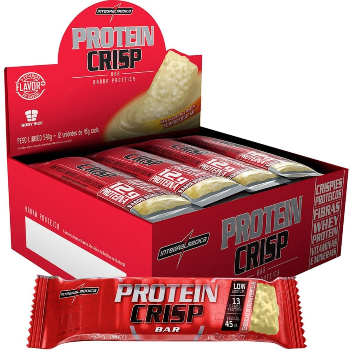 Protein Crisp Bar 12 barras Frutas Vermelhas - Integr é boa?