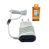 5 Carregador Celular Basike Rapido 3.1a +2usb Atacado