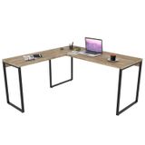 Mesa de Escritório Office em L 150x150cm Estilo Industrial Prisma Carvalho - Mpozenato