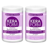 Kit 2 Und Keraform Creme Pentear Ametista Iluminador 1kg