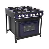 Fogão a Gás Bravo Multicores 4 Bocas Com Forno BR4BF - Venâncio Azul