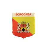 Adesivo Resinado Em Escudo Da Bandeira De Sorocaba