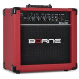 Amplificador Cubo Guitarra Borne G30 Vermelho C/ Distorção