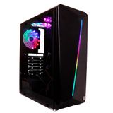 Gabinete Oex Gamer Preto Shelter Tower Led Rgb Gh200