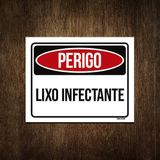 Placa Perigo Lixo Infectante 27x35