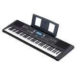 Teclado Musical C/ Fonte 76 Teclas Yamaha Psr-ew310 Preto Bivolt