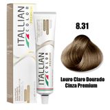 Tinta Para Cabelos Itallian Premium Louro Claro Dourado Cinza 8.31 - 60g