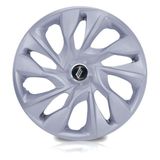 Calota Universal modelo Ds4 Aro 14 polegadas Silver Parafuso Elitte