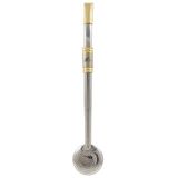 Bomba Chimarrão aço inox cavalo ouro 21 cm