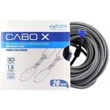 Cabo Hdmi Blindado Com Malha e Filtro para Tv Led Ps3 Xbox 20 Mts