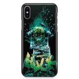 Kit Capa iPhone X - Hulk Avengers Vingadores + Pel Vidro BD1
