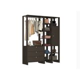 Closet Multi Yes Com Cabideiro 3 Gavetas Porta E 10 Prateleiras Nova Mobile