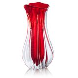 Vaso Em Cristal Murano Vermelho  São Marcos