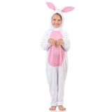 Fantasia Coelho Branco Macacão Infantil  P