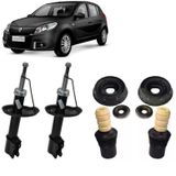 Amortecedor + Kit Batente Renault Sandero Dianteiro 2007 Até 2013 - O Par