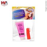 Kit Creme dental Mais Dog Morango 60grs + Dedeira