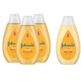 Kit Johnson's Baby Regular 200ml: 3 Shampoos + Condicionador