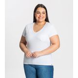 Blusa Viscotorcion Básica Feminina Rovitex Branco M