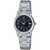 Relogio Casio Feminino Ltp-v002d 1bu Prata Aço Analogico