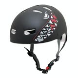 Capacete Infantil Kraft Bike Tubarão Preto PP - NBR16175