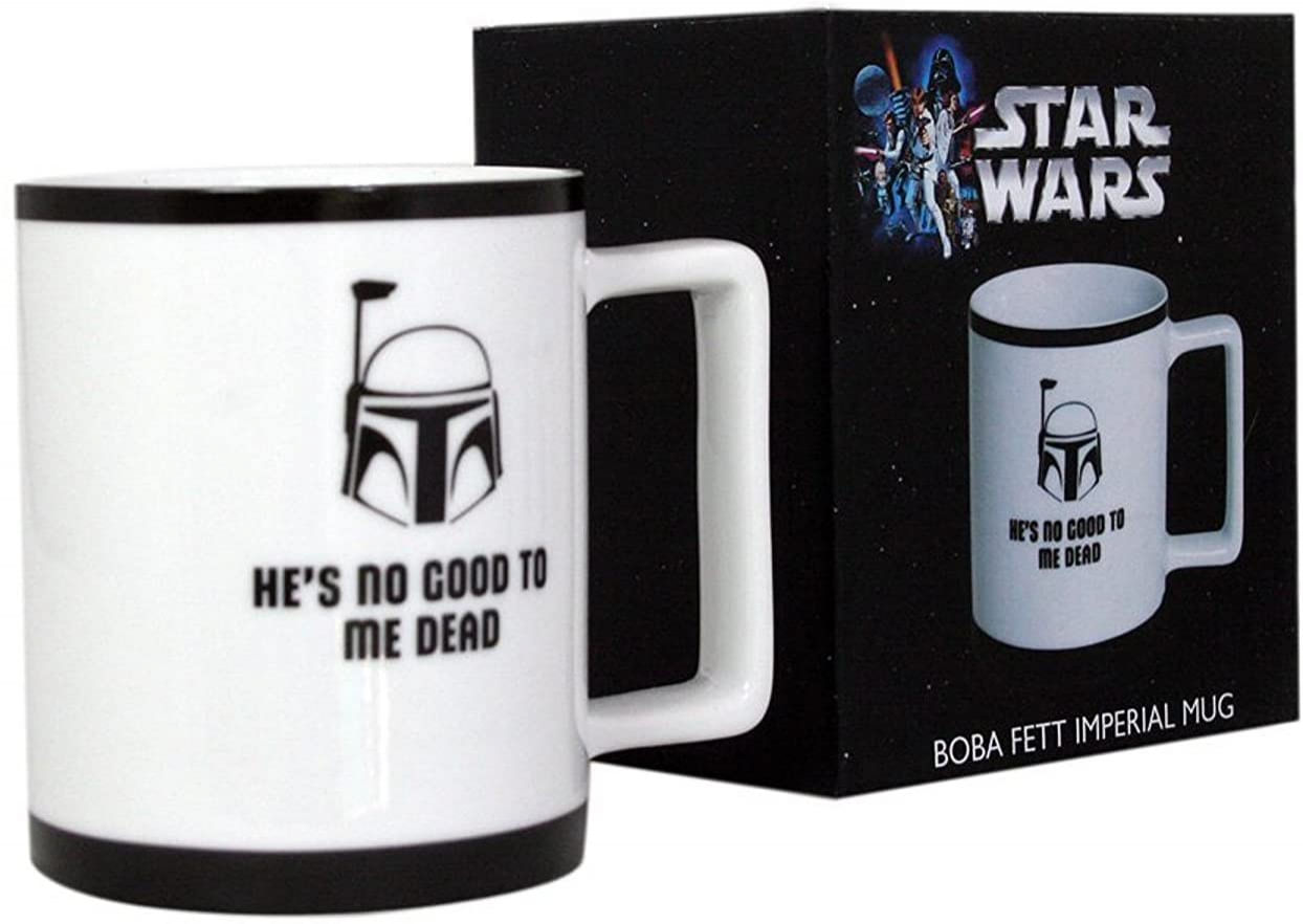 Star Wars Mug - Boba Fett Imperial Porcelana Coffee Cup - 10 Oz