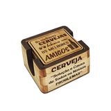 Bolacha De Madeira Porta Copo Chopp Frases Engraçadas