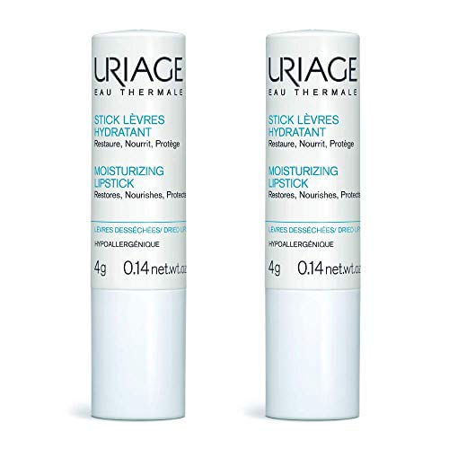 Uriage Batom Hidratante Pacote De 2 X 0,14 Oz. Cada | Hidratação Cuidados Com Lábios Secos E Rachados Que Restauram O Conforto Imediato E