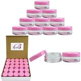 50 Novos Potes Redondos Claros De Acrílico 5 Gramas - Recipientes Livres De Bpa Para Cosméticos, Loção, Creme, Maquiagem, Contas, Sombra