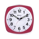 Relogio Despertador Herweg Analógico Vermelho com Branco Luz