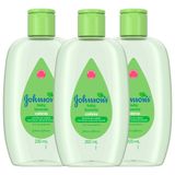 Kit: Colônia Johnson&#39;s Baby Lavanda 200ml Com 3 Unidades