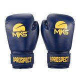 Luva De Boxe Muay Thai Mks Combat New Prospect Blue Yellow 10 Oz
