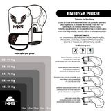 Luva De Boxe Muay Thai Mks Energy Pride Line - 2 Opções De Cores 12 Oz