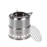 Mini Camping Stove Wood: Ohuhu Mini Camping Stove Solo Stoves Inoxidless Steel Backpacking Wood Stove Portable Small Burning Fogões Fogo Pa