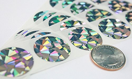 Meu Scratch Offs Hologram Silver Scratch Off Stickers Labels 100 Pack 1 ...