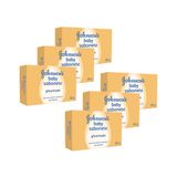 Kit Sabonete em Barra Infantil Johnson's Baby Glicerina e Mel 80g 6 Unidades
