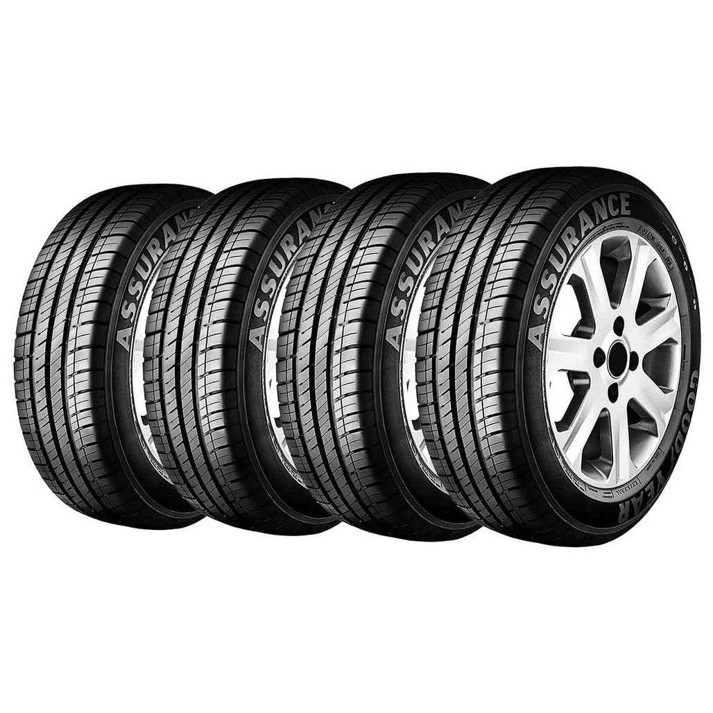 Kit 4 Pneus Aro 13 165 70R13 Goodyear Assurance Carrefour