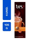 Achocolatado Sabor Caramelo Três Chocolatto 10 Cápsulas - 4 Unidade