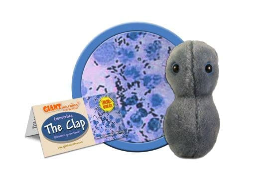 Giantmicrobes Clap Plush - Aprenda Tudo Sobre Ist E Saúde Sexual, Presente Único N Educacional Para Entusiastas Da Saúde Pública, Profis