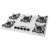 Fogão Cooktop 5 Bocas Chamalux Ultra Chama Branco Bivolt